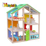 Best supplies children miniature wooden doll house set for wholesale W06A281