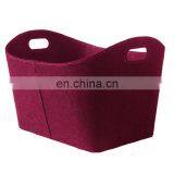 Felt Firewood Basket Leather Logo thumbnail-5