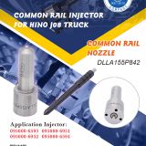 P common rail nozzle replacement-how to clean fuel injector nozzle DLLA155P842/093400-8420 for HINO DENSO
