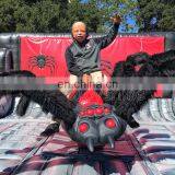 Halloween Black Widow Spider Themed Inflatable Bull Riding Rodeo Mechanical Bull Ride thumbnail-5