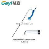 GEYI Factory Price Medical Instrument Laparoscopic Surgical Disposable Laparoscopic L-hook