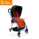 Famous Land Leopard baby carriages with a simple one-hand, five position harness to the reclining seat for baby's safety