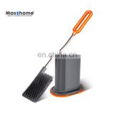 Masthome TRP soft easy brush and holder price silicone head plastic cleaning toilet brush