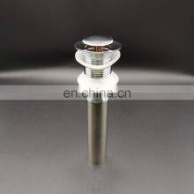 Zinc Small Cap Push Down Pop up Drain Waste