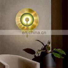 Tonghua Modern Round Glass Shell Metal Plate Wall Lamp Home TV Wall Hotel Corridor Bed Room Simple LED Light thumbnail-3