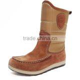 Wiley Herringbone Nylon and Suede Upper Furry Lining Moccasin Boots thumbnail-4