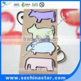 Big Flat Metal Nickel Plated Steel Assorted Animal Shaped Paper Clip thumbnail-1