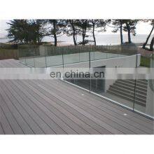 Aluminum U channel profile for glass railings