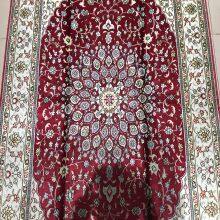 Yamei Lagend Red Color Persian Silk Carpet and Rug 4x6ft thumbnail-2