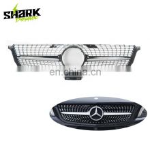 For Mercedes Benz ML W166 Front Grill Bodykit Chrome ABS Diamond Style Grille
