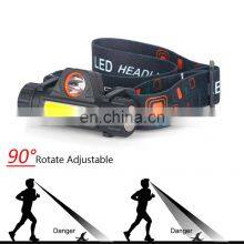 Waterproof Headlight Head Lamp Flashlight LED Head Lamp COB Work Light Camping Headlight Rechargeable thumbnail-3