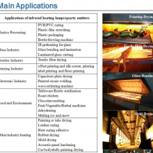 220V 230V 400V 1000W-6000W Single Infrared Quartz Heater Lamp for Paint Drying thumbnail-3