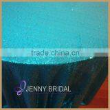 SQN#9 Oriental Blue Turquoise Polyester Sequin Wholesale Tablecloth thumbnail-3