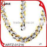 Polish Jewelries Punk Man and Women Necklace Stainless Steel Jewelry Gold Chain thumbnail-3