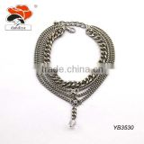 fashion chian imitation pearl charm bracelet wholesale