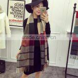 New Style Soft Warm Striped Fashion Winter Ladies Cashmere Pashmina thumbnail-1