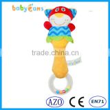 Babyfans Hand Bell Baby Toys Rattle Plush Stuffed Cheap Wholesale Baby Toys