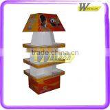 2015 New Design Corrugated Paper Fruit Candy Floor Display Stand With Tiers thumbnail-2