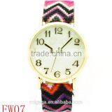 Made in China Fabric Strap Quartz Watch Price, Fashion Watch Women, Watch for Women thumbnail-1