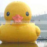 Waterproof inflatable toy - yellow duck (in pvc fabric)