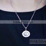 Wholesale Fashion Jewelry Diamond 925 Pure Silver Necklace thumbnail-1