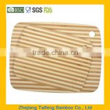 100% natural bamboo stripe cutting board