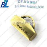 Zinc Alloy Gold Plated Lock Shape Pendant for Handbag Decoration thumbnail-1