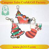 chrismas gift Customized Rubber keychain soft PVC Keychain 3D rubber Keyring