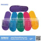Colorful girls indoor massage slippers