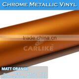 Durable Orange Auto Vinyl Rolls Matte Metallic Car Wrap thumbnail-2