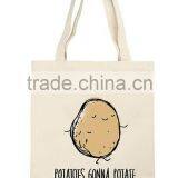 Customized Cotton Canvas Tote Bag,cotton Bags Promotion,Cotton Fabric Handbag thumbnail-1