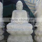 Shakyamuni Buddha Statues for Sale White Marble Stone Hand Carving Sculpture for Home Garden Pagoda Temple