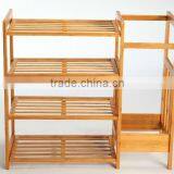 Solid Bamboo Shoe Rack Four Layers thumbnail-1