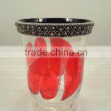 Valentine Gift ,heart Shape Valentines Day Glass Candle Holder, Valentine Decorations thumbnail-1