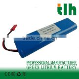 7.4V 1600mAh 14500 lithium battery with JST connector