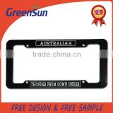 Custom Wholesale ABS Plastic Metal Car License Plate Frames