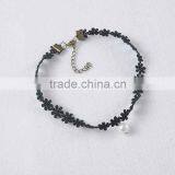 Popular Hot Sale Black Lace Women Bracelet With Pearl thumbnail-5