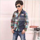 2013 Boy Fashion Shirt Plaid Shirts Kids thumbnail-1