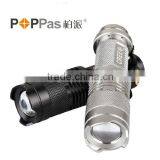 AA or 14500 Battery Zoom Led Rechargeable Tactical Flashlight/2015 New Wholesale Flasglight
