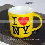 16oz Ceramic Fluorescent Color Coffee Mugs With Logo