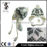 Jacquard Snow Christmas Hat Winter Girl Beanie thumbnail-1