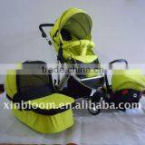 Yellow 3 In1 Baby Stroller