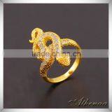 China Factory New Product Hot Selling Simple Jewelry Design Snake Ring