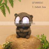 Stone Mini Bear Figurines Solar Lamp thumbnail-1