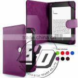 Newest Stylish Litchi Texture Plain Flip PU Leather Case For Amazon Kindle Paperwhite 3/2/1 Fast Delivery thumbnail-2