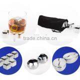 Stainless Steel Ice Cube Whisky Stone Chilling Stone With Logo for Gift Set thumbnail-2