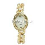 Analogous Metal Good Plating Fit Wrists Specialize Design Crystal on the Face Bracelet Watch For Women thumbnail-4