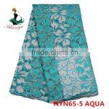 Haniye 2016 Wholesale Embroidery Tulle Lace Fabric African Net Lace Fabric for Nigerian Party/NYN65