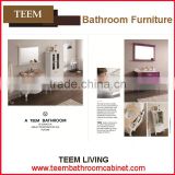 Teem home bathroom furniture Rectangle mirror shape bathroom cabinet small bathroom vanity