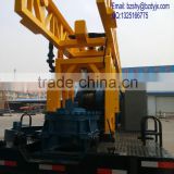 trailer type ground water well drilling rig